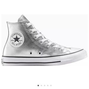 Converse Metallic Silver High-Tops